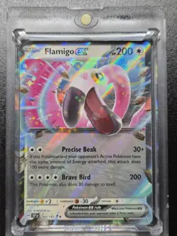 Flamingo Ex RARE HOLO FOIL REFRACTOR POKEMON TRADING CARD TCG MINT - Image 1