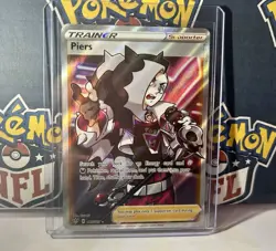 Piers 187/189 Darkness Ablaze NM Full Art Ultra Rare Pokemon Card - Image 1