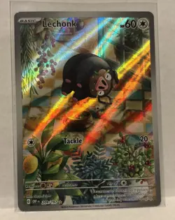 Pokemon Cards Lechonk 209/197 Illustration Rare Obsidian Flames - (NM) - Image 1