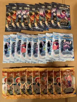 Disney Lorcana Booster Packs Lot Of 30. Wilds Unknown-Winterspell-Whispers - Image 1