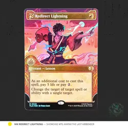 Redirect Lightning #343 – Showcase Foil Rare – Avatar: The Last Airbender NM - Image 1