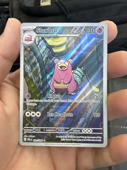 Slowbro IR Illustration Rare 090/084 Pitch Black Card in hand !! Pokemon English - Image 3