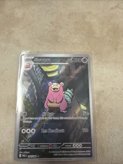 Slowbro IR Illustration Rare 090/084 Pitch Black Card in hand !! Pokemon English - Image 1