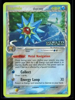2005 EX - Delta Species Starmie Reverse Holo Rare Stamped #15 Pokemon Card - Image 1