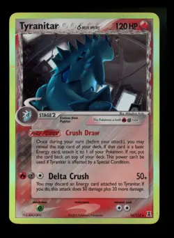 Tyranitar 16/113 EX Delta Species 2005 EX Holo Rare Pokemon Card TCG - Image 1