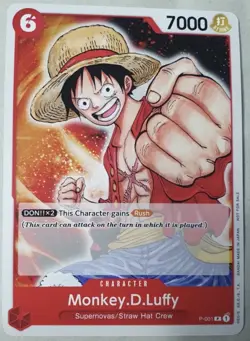 One Piece TCG Monkey D Luffy P-001 Pre Errata |Promotion Pack 2022| English NM - Image 1
