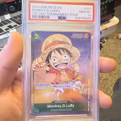 2023 One Piece Monkey D. Luffy 1st Anniversary Tournament #037 PSA 10 GEM MT - Image 1
