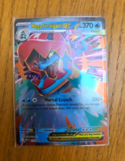 Mega Feraligatr EX 036 Mega Evolution Promo Holo Pokemon TCG Card 370HP 200+ - Image 1