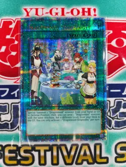 Yugioh Asian English OCG SLF1-AE074 Dragonmaid Hospitality (Alternate Art) -QCSR - Image 1
