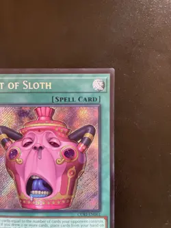 Yu-Gi-Oh! Pot of Sloth CORI-EN061 1st Edition Secret Rare - Image 3