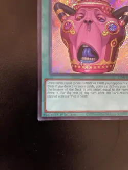 Yu-Gi-Oh! Pot of Sloth CORI-EN061 1st Edition Secret Rare - Image 5