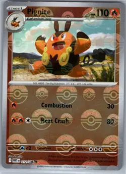 Pignite Poke Ball 012/086 SV: White Flare - Pokemon Card - NM - Image 1