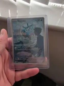 Pokemon Mantyke TCG Paradox Rift Holo Card English Edition Full Art 189/182 - Image 2