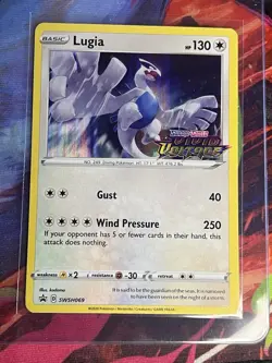 Pokemon TCG Lugia SWSH069 Vivid Voltage Prerelease Holo Rare Promo Card - Image 2