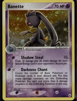 Banette Holo Rare Hidden Legends 1/101 Psychic Holo Pokemon Card - Image 1
