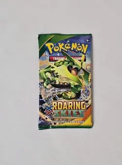 Pokemon TCG Roaring Skies Booster Pack 10 Cards English Rayquaza - Image 1