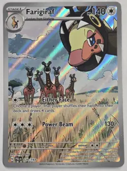 Farigiraf 228/193 Illustration Rare Paldea Evolved 2023 Pokemon Card TCG - Image 1