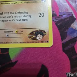 Brock's Sandshrew 72/132 Pokemon Card Gym Heroes - Image 2