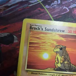 Brock's Sandshrew 72/132 Pokemon Card Gym Heroes - Image 4