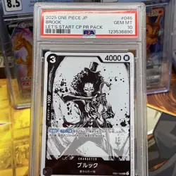 One Piece Card Brook EB01-046 SR Parallel Let s Start Campaign Promo JP PSA 10 - Image 1