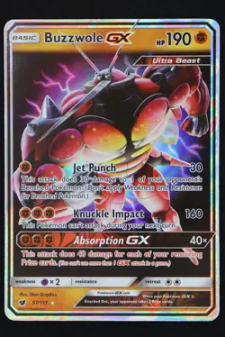 Buzzwole GX - 57 - Crimson Invasion - Pokemon Card - Near Mint - Image 1