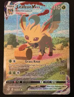 Leafeon VMAX (Alternate Art Secret) 205/203 Evolving Skies Pokemon Card Mint - Image 1