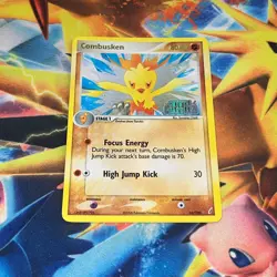 Combusken 16/100 Stamped Holo CRYSTAL GUARDIANS Heavy Play Pokemon Card - Image 1