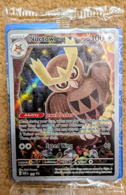 Pokemon Noctowl SVP141 SEALED Sv: Scarlet & Violet Promo Card Holo - Image 1