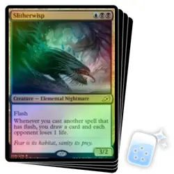 FOIL SLITHERWISP X4 Ikoria IKO Magic MTG MINT CARD - Image 1