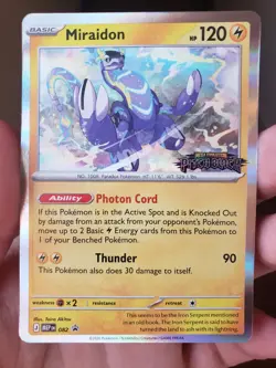 Pokemon Card Miraidon MEP 082 - Prerelease Promo - SV Pitch Black - Image 1