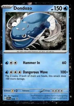 Pokemon TCG SV: Scarlet & Violet Promo Cards #012 Dondozo LP - Image 1