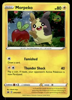 Pokemon TCG SWSH: Sword & Shield Promo Cards #SWSH031 Morpeko LP - Image 1