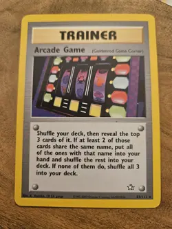 Arcade Game 83/111 Neo Genesis Trainer Pokemon Card LP+ - Image 1