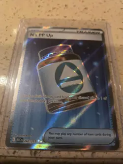 Pokemon N's PP Up Trainer Full Art Foil Rare Card 262/217 ASC NM - Image 1