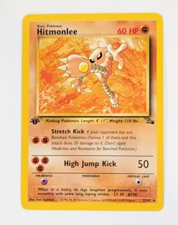 Hitmonlee Fossil First Edition 22/62 Non-Holo Card - LP - Image 1