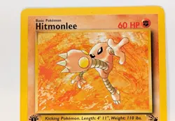 Hitmonlee Fossil First Edition 22/62 Non-Holo Card - LP - Image 2