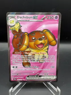 Dachsbun EX Card 160/142 Pokemon TCG Stellar Crown Ultra Rare English NM - Image 1