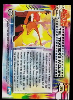 Pokemon Card - The Trainer's Failure Topps Movie Animation Edition 22 Foil - Image 2