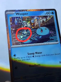 Wooper 155 Sv: Scarlet & Violet Promo Cards Holo With Swirl - Image 1