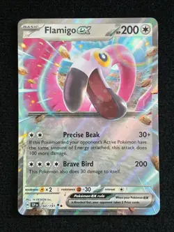 Flamingo Ex 160/191 Double Rare Holo Pokemon TCG Surging Sparks Card (NM) - Image 2