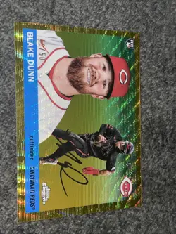 2025 Topps Chrome Platinum Anniversary Blake Dunn Gold Wave /50 #322 - Image 1