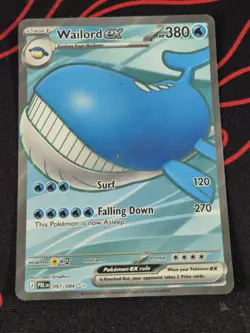 Pokemon TCG Wailord Ex 097/084 Pitch Black English M/NM - Image 1