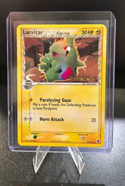 Pokemon TCG Larvitar Delta Species 52/101 Dragon Frontiers Reverse Holo 50HP - Image 1