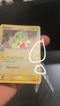 Pokemon TCG Larvitar Delta Species 52/101 Dragon Frontiers Reverse Holo 50HP - Image 4