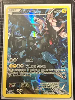 The Pokemon Company Zekrom XY76 Promo Full Art Holo XY Pokemon TCG Eng NEAR MINT - Image 1