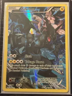 The Pokemon Company Zekrom XY76 Promo Full Art Holo XY Pokemon TCG Eng NEAR MINT - Image 3