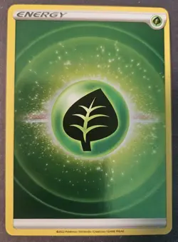 Basic Grass Energy Holo Crown Zenith Pokemon Card NEAR MINT NM - Image 1