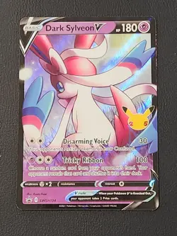 Dark Sylveon v SWSH134 Gem Mint 2021 25th Anniversary Celebrations Promo Card - Image 1