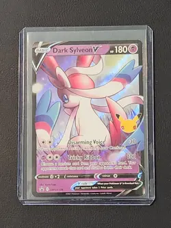 Dark Sylveon v SWSH134 Gem Mint 2021 25th Anniversary Celebrations Promo Card - Image 3