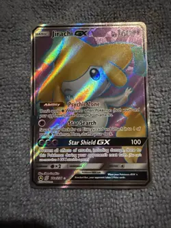 Pokemon TCG Jirachi GX Unified Minds Holo Promo Card 79a/236 Near Mint Condition - Image 1